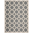 Safavieh Courtyard Polypropylene Large Rectangle Rug CY6913-246-8 in Anthracite and Beige