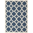 Safavieh Courtyard Polypropylene Medium Rectangle Rug CY6913-268-6 in Navy and Beige