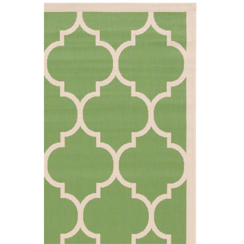 Safavieh Courtyard Area Rug in Green and Beige