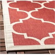 Safavieh Courtyard Polypropylene Medium Rectangle Rug CY6914-246-5 in Anthracite and Beige