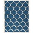 Safavieh Courtyard Polypropylene Large Rectangle Rug CY6914-268-8 in Navy and Beige