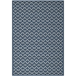 Safavieh Courtyard Polypropylene Small Rectangle Rug CY6919-268-4 in Navy and Beige