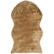 Safavieh Faux Sheep Skin Acrylic Accent Rug FSS115E-2 in Camel