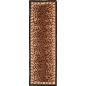 Safavieh Chelsea 2'-6&quot x 6'-0&quot Wool Hand Hooked Rug in Black / Brown