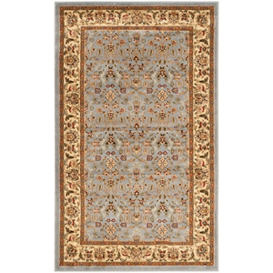 Safavieh Lyndhurst 4'-0&quot x 6'-0&quot Power Loomed Rug in Light Blue / Ivory