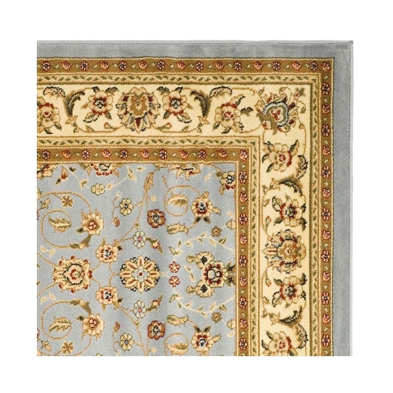 Safavieh Lyndhurst 4' X 4' Square Power Loomed Rug in Light Blue / Ivory