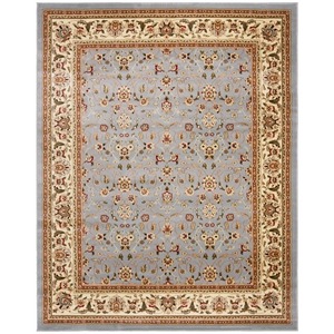 Safavieh Lyndhurst 8'-0&quot x 11'-0&quot Power Loomed Rug in Light Blue / Ivory