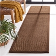 Safavieh Natural Fiber Sisal Runner Rug NF525D-28 in Chocolate