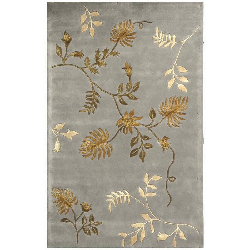 Safavieh Soho 5' X 8' Wool and Viscose Hand Tufted Rug in Light Blue