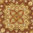 Safavieh Heritage Round Rug in Rust / Gold