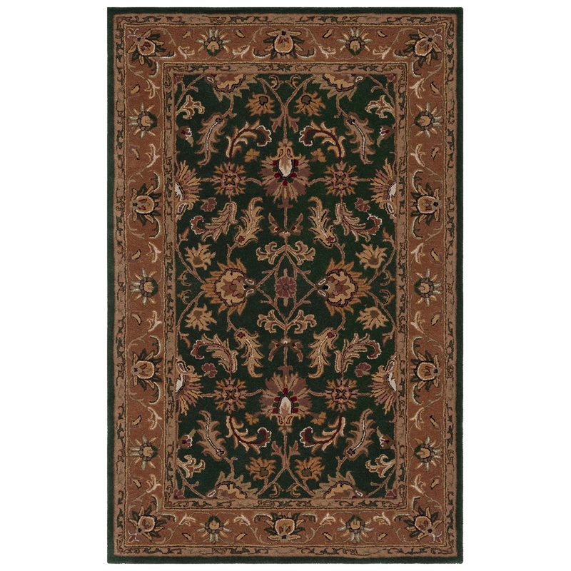 Safavieh Heritage Accent Rug in Dark Green / Gold