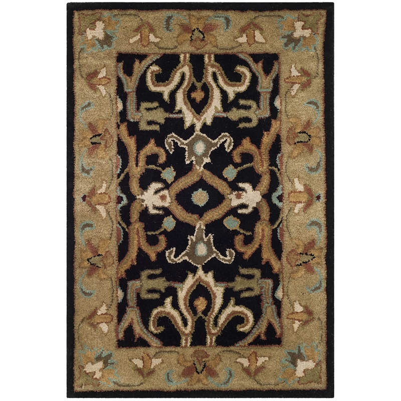 Safavieh Heritage Accent Rug in Charcoal / Beige