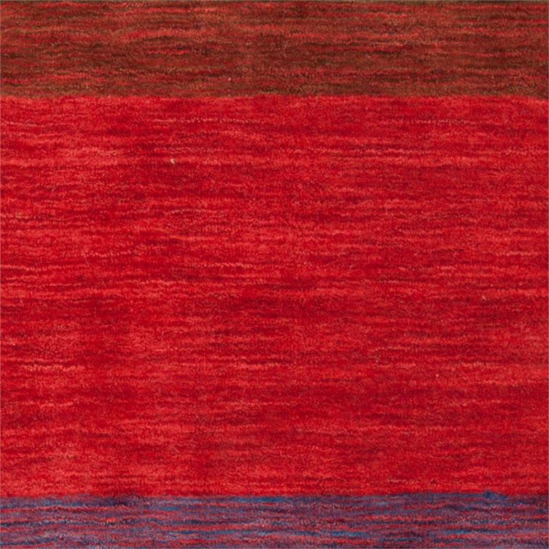 Safavieh Himalaya 6' X 6' Square Wool Hand Loomed Rug in Orange / Multi-Color