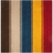 Safavieh Himalaya 6' X 6' Square Wool Hand Loomed Rug in Orange / Multi-Color