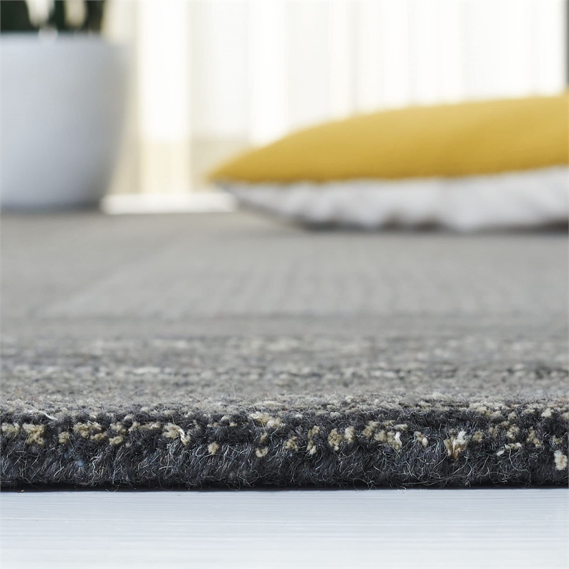 Safavieh Impressions Runner Rug in Charcoal / Blue