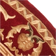 Safavieh Naples 6' X 6' Round Wool Hand Tufted Rug in Burgundy