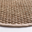 Safavieh Natural Fiber Round Rug in Natural / Ivory