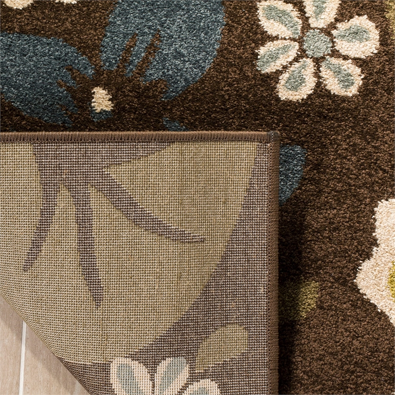 Safavieh Newbury Rectangle Rug in Brown / Blue