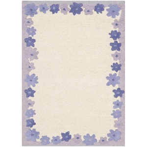 Safavieh Round Rug in Ivory - Lavander