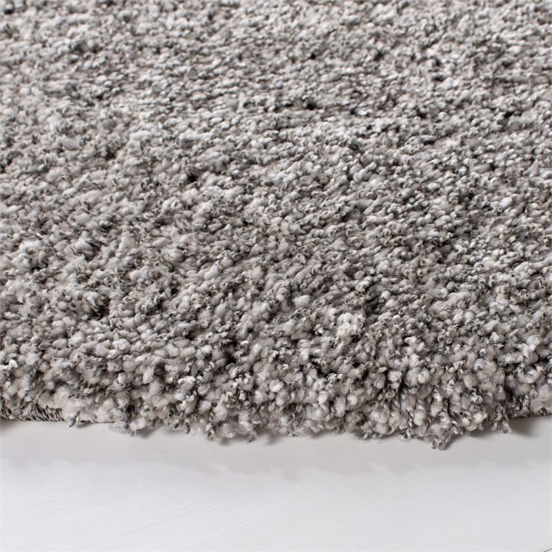 Safavieh California Shag Round Rug in Silver