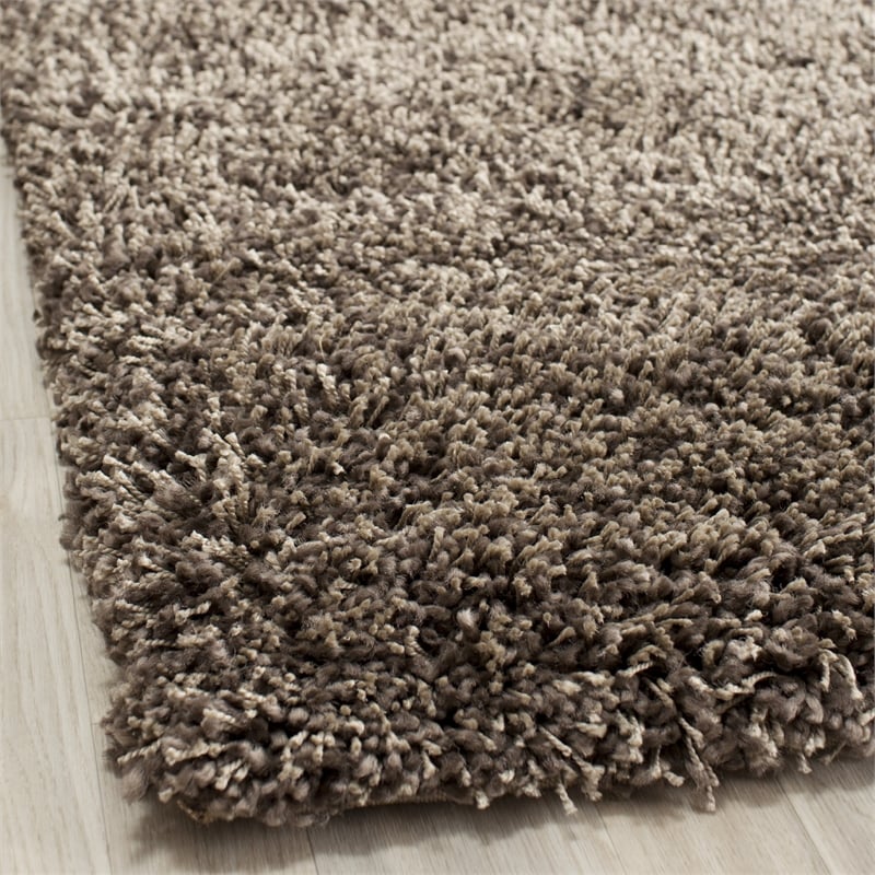 safavieh california shag square rug in mushroom