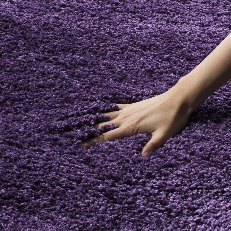Safavieh Milan Shag Runner Rug in Purple