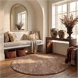 Safavieh Milan Shag Round Rug in Purple