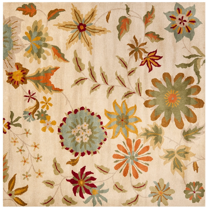 Safavieh Soho Square Rug in Ivory / Sage