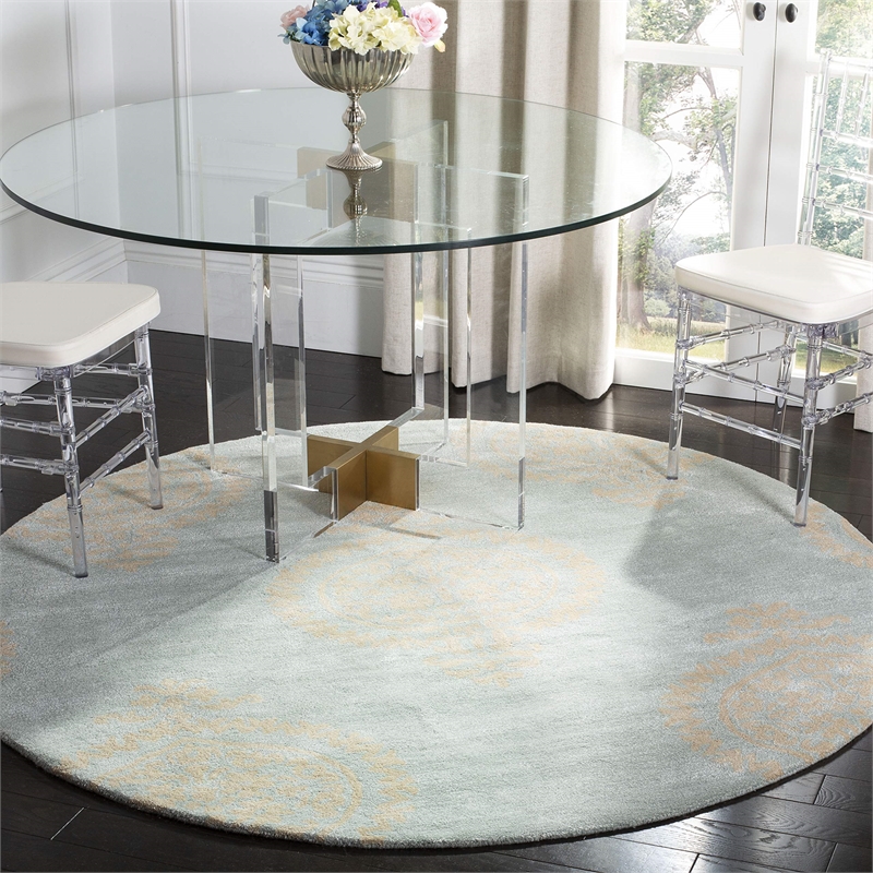 Safavieh Soho Round Rug in Blue / Beige