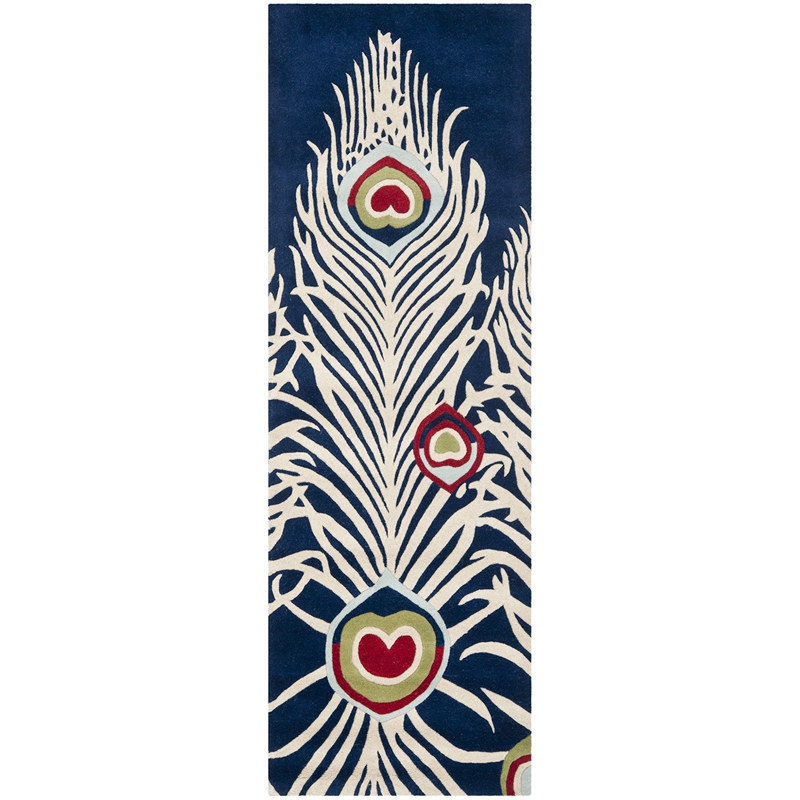 Safavieh Soho Runner Rug in Blue / Ivory