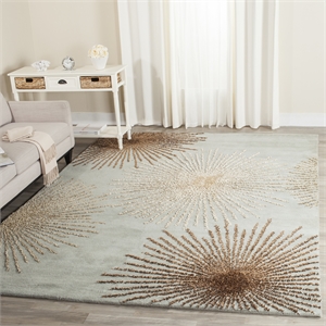 Safavieh Soho Rectangle Rug in Light Blue / Multi