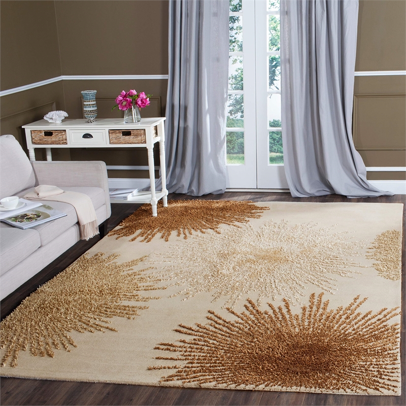 Safavieh Soho Round Rug in Red / Ivory
