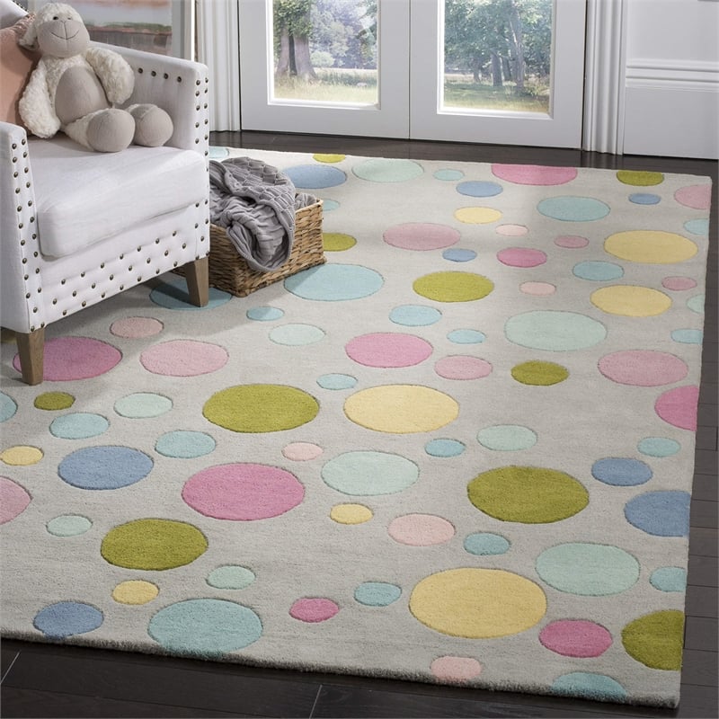 Safavieh Soho Square Rug in Grey / Multi