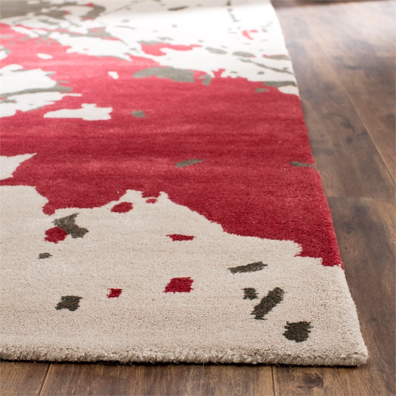 Safavieh Soho Square Rug in Grey / Orange