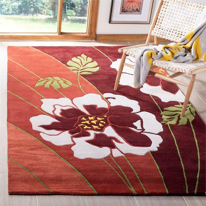 Safavieh Soho Square Rug in Brown / Multi