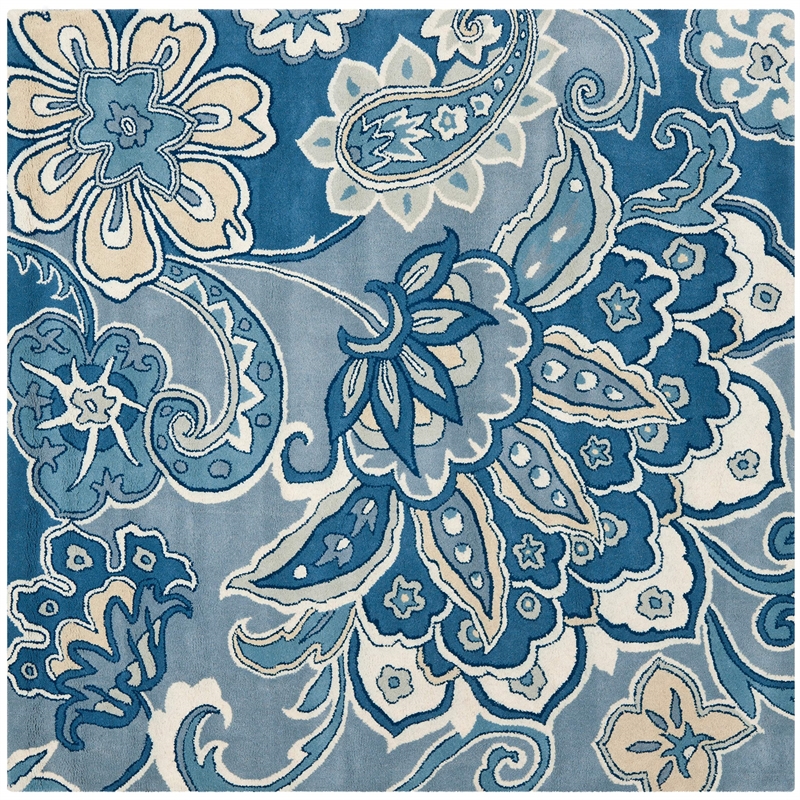 Safavieh Soho Square Rug in Blue / Multi