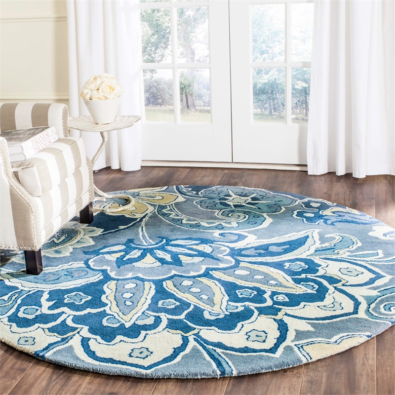 Safavieh Soho Square Rug in Blue / Multi
