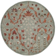 Safavieh Wyndham Round Rug in Blue / Rust