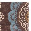 Safavieh Wyndham Square Rug in Eggplant / Multi