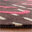 Safavieh Wyndham Round Rug in Charcoal / Red