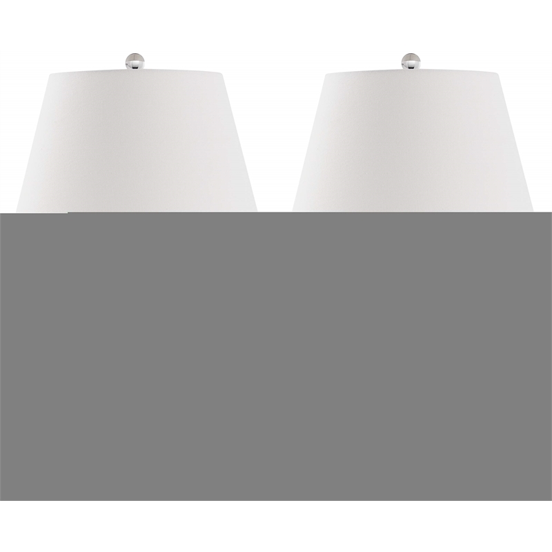 Safavieh Eva Double Gourd Glass Lamp (Set Of 2) in Black