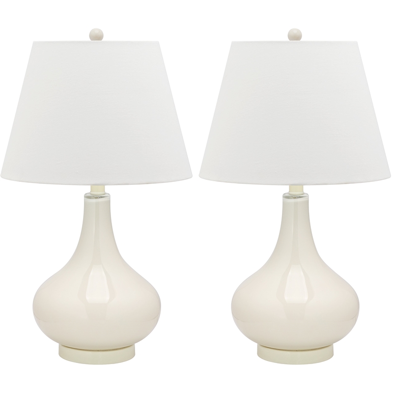 Safavieh Amy Gourd Glass Lamp (Set Of 2) in White