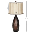 Safavieh Leather Table Lamp in Brown