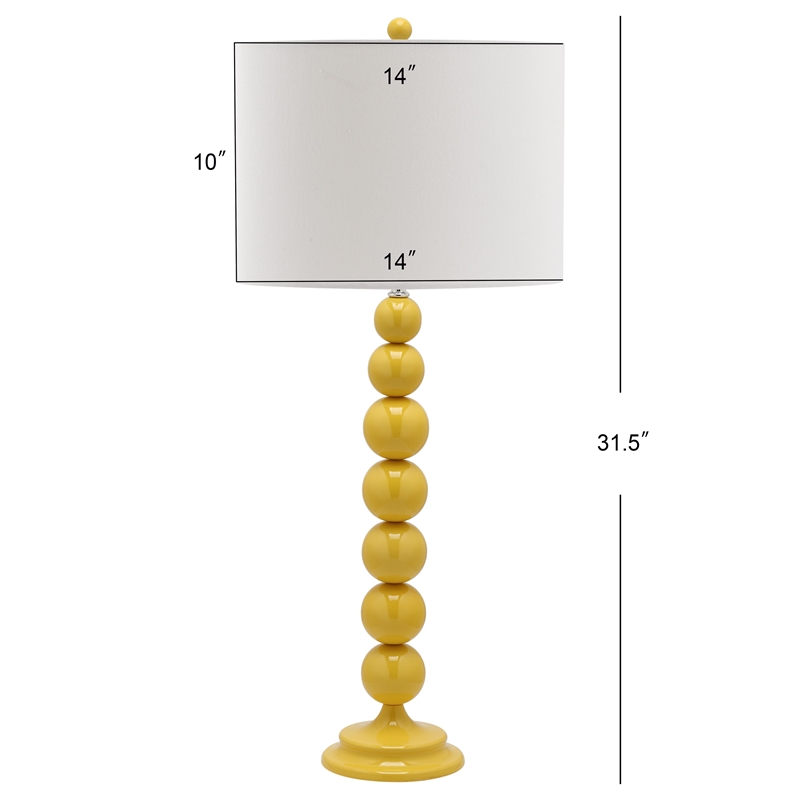 Safavieh Jenna Stacked Ball Lamp (Set Of 2) in Yellow