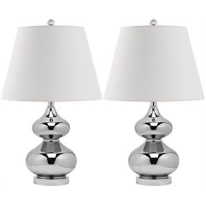 Safavieh Eva Double Gourd Glass Lamp (Set Of 2)