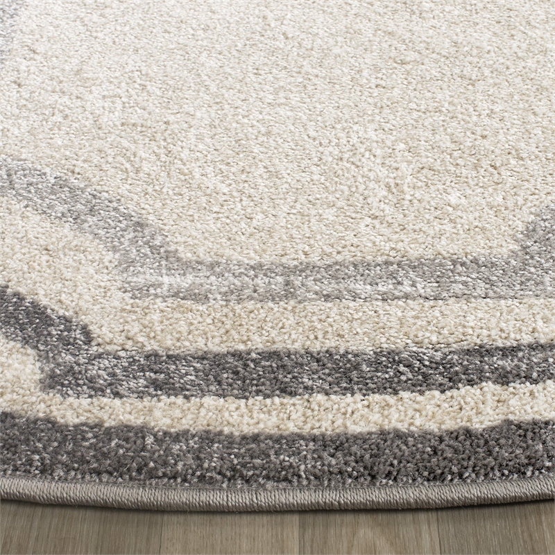 Safavieh Amherst Ivory Indoor Outdoor Rug - Round 5'