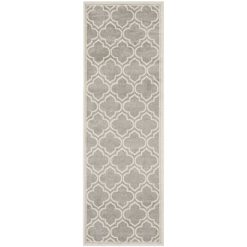 Safavieh Amherst Light Grey Indoor Outdoor Rug - Runner 2'3