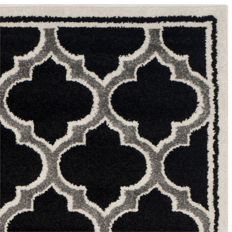 Safavieh Amherst Anthracite Indoor Outdoor Rug - 6' x 9'