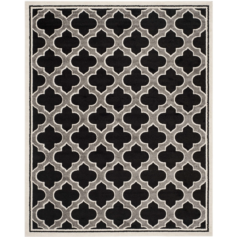 Safavieh Amherst Anthracite Indoor Outdoor Rug - 9' x 12'