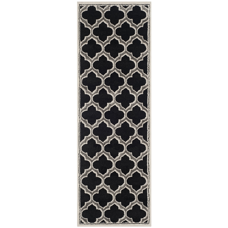 Safavieh Amherst Anthracite Indoor Outdoor Rug - Runner 2'3